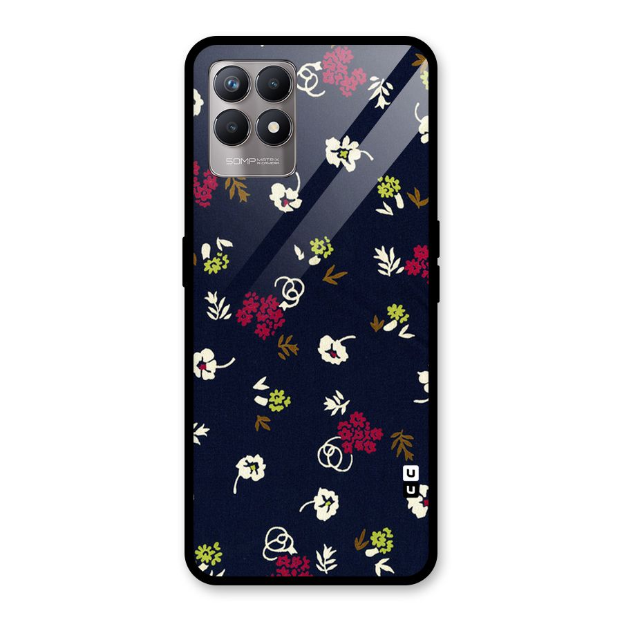 Tiny Flowers Glass Back Case for Realme Narzo 50