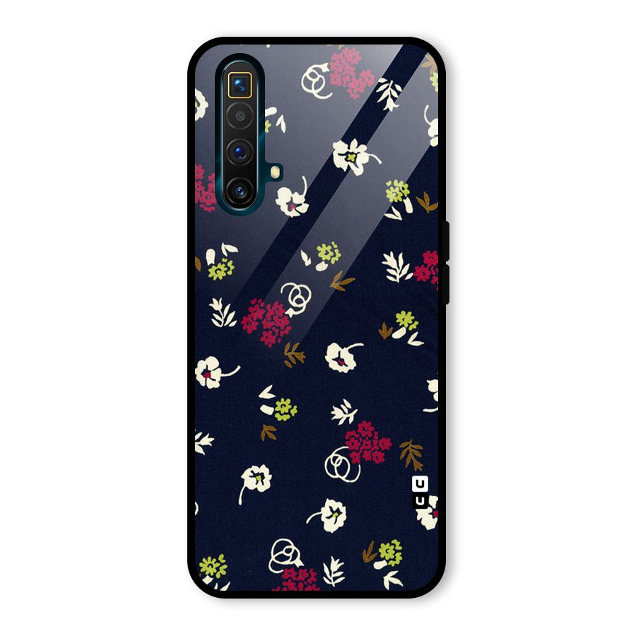 Tiny Flowers Glass Back Case for Realme X3
