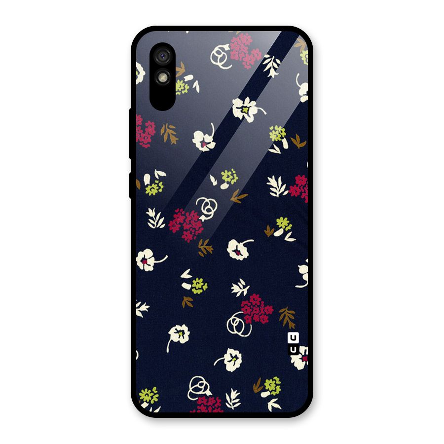 Tiny Flowers Glass Back Case for Redmi 9i