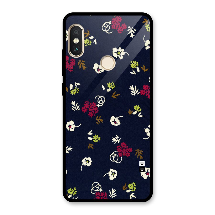 Tiny Flowers Glass Back Case for Redmi Note 5 Pro