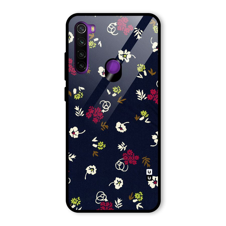 Tiny Flowers Glass Back Case for Redmi Note 8