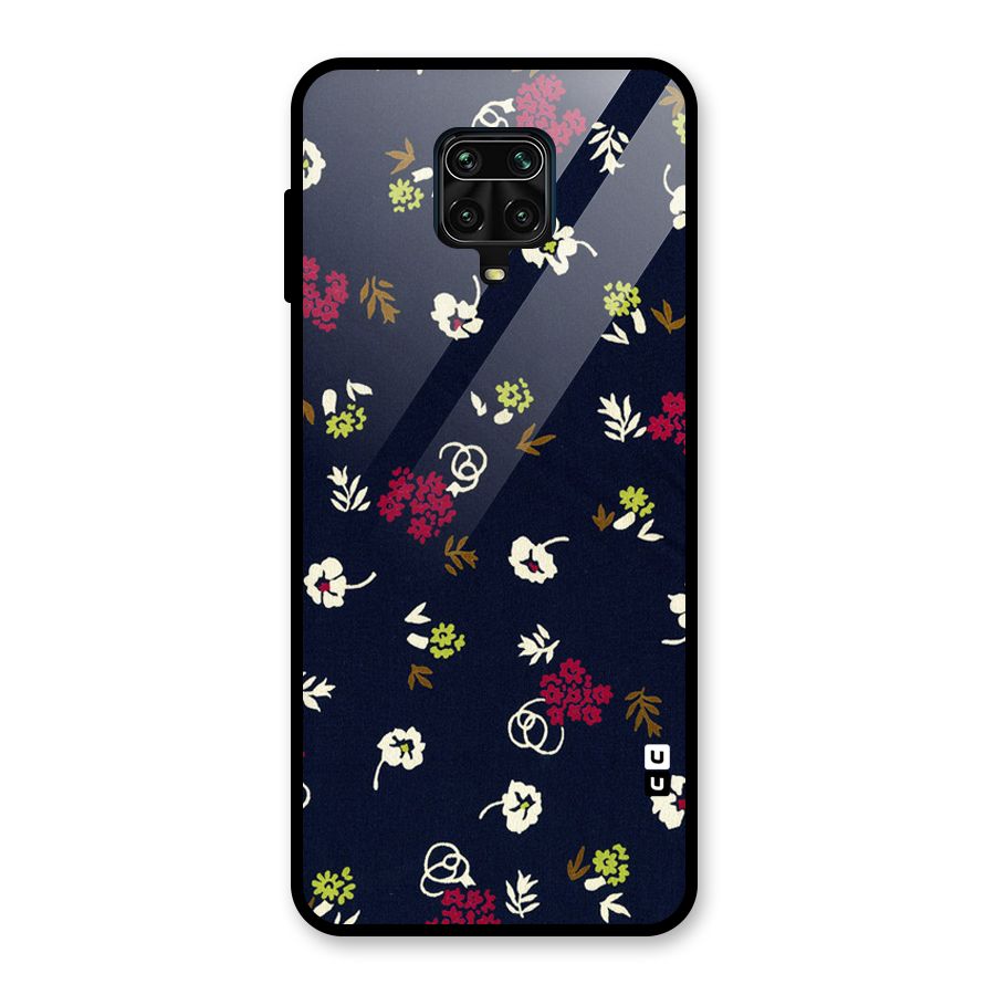Tiny Flowers Glass Back Case for Redmi Note 9 Pro Max
