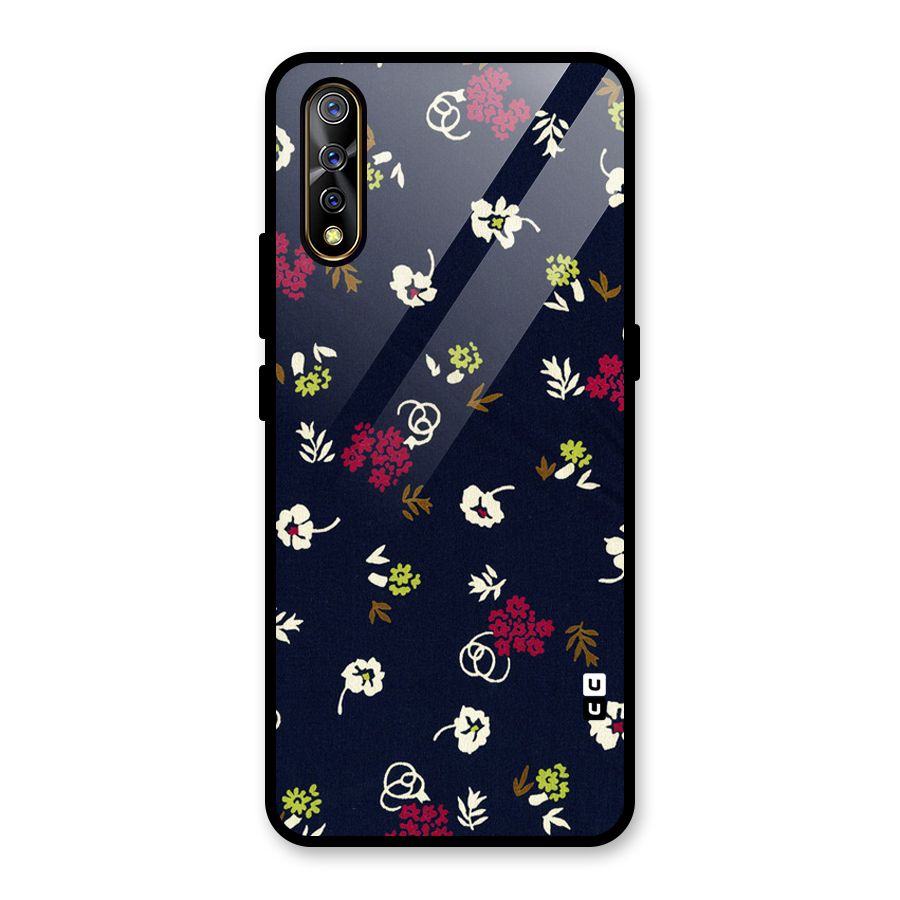 Tiny Flowers Glass Back Case for Vivo S1