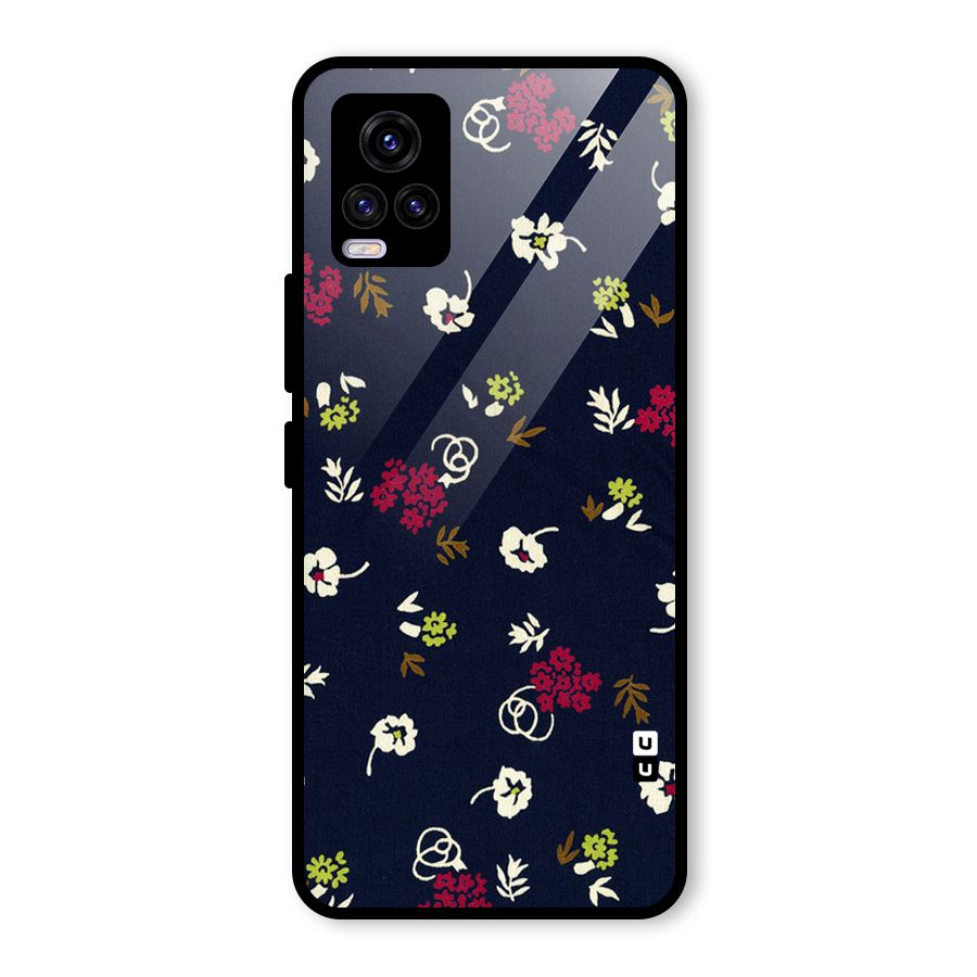 Tiny Flowers Glass Back Case for Vivo V20