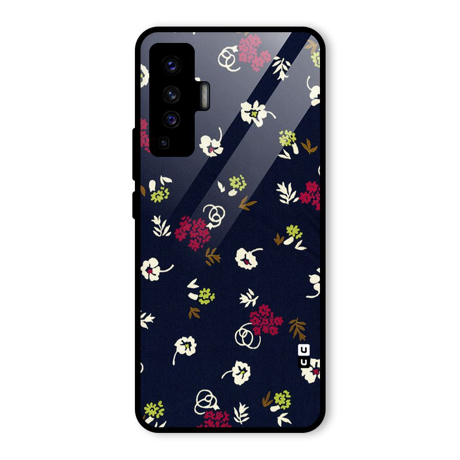 Tiny Flowers Glass Back Case for Vivo X50