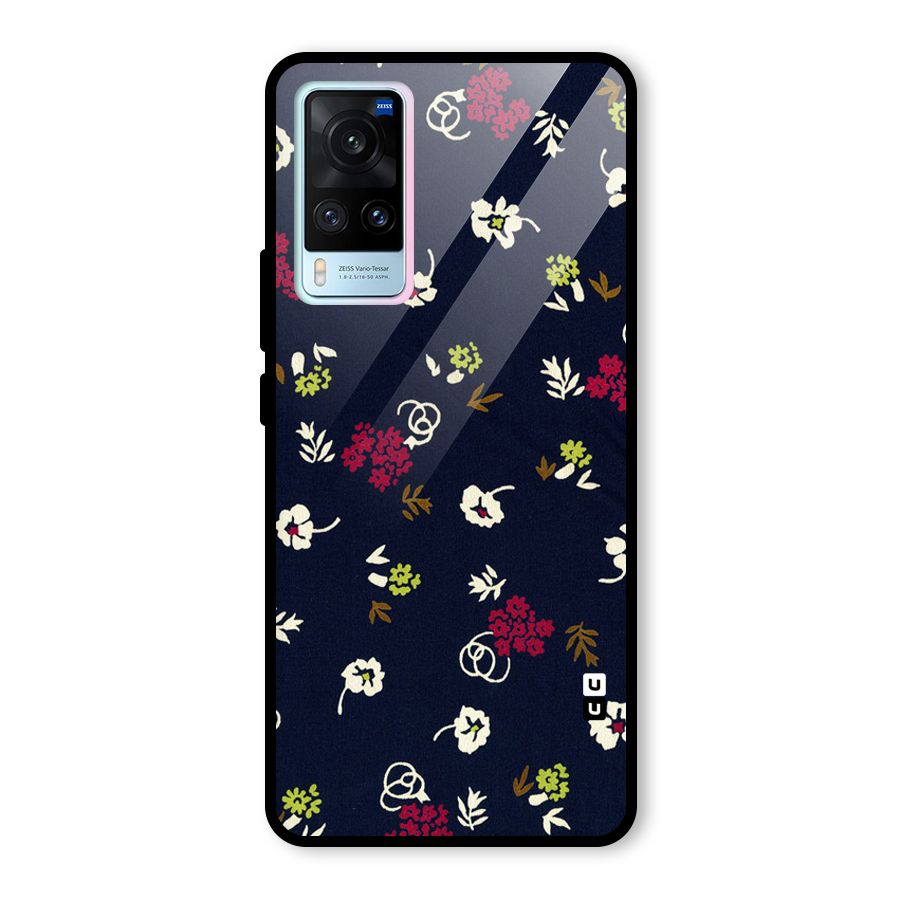 Tiny Flowers Glass Back Case for Vivo X60