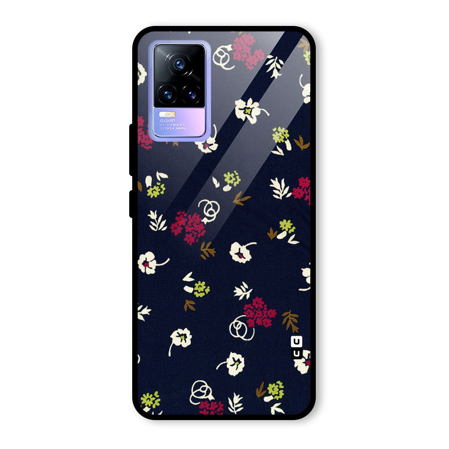 Tiny Flowers Glass Back Case for Vivo Y73