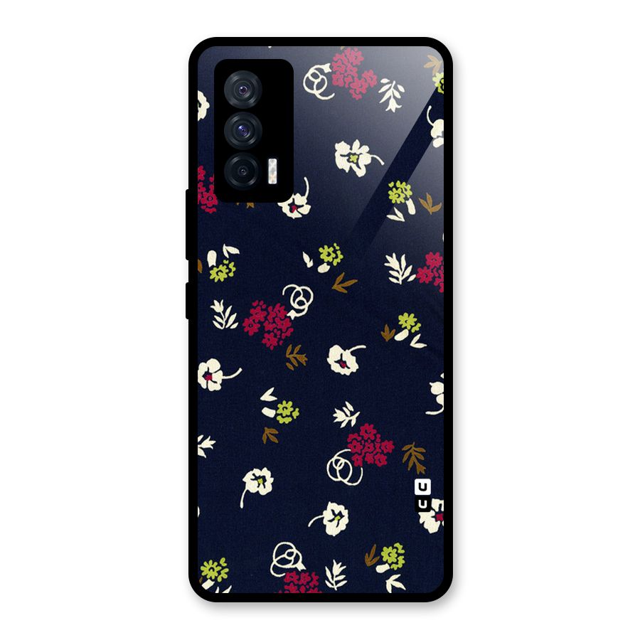 Tiny Flowers Glass Back Case for Vivo iQOO 7 5G