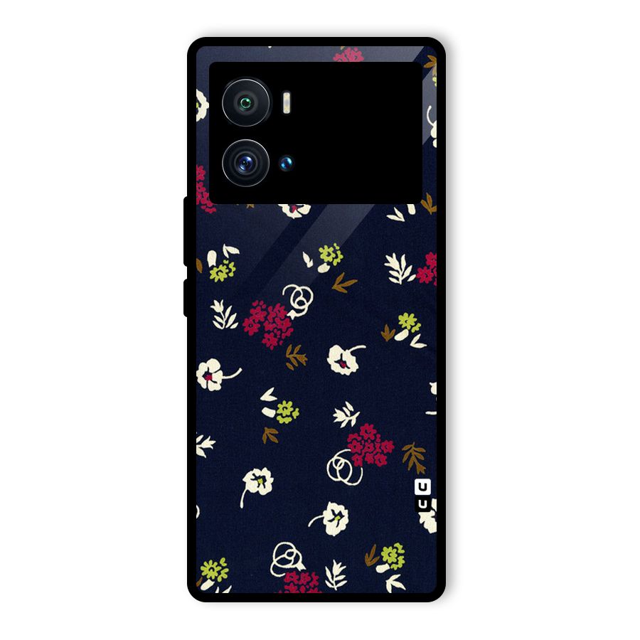 Tiny Flowers Glass Back Case for Vivo iQOO 9 Pro