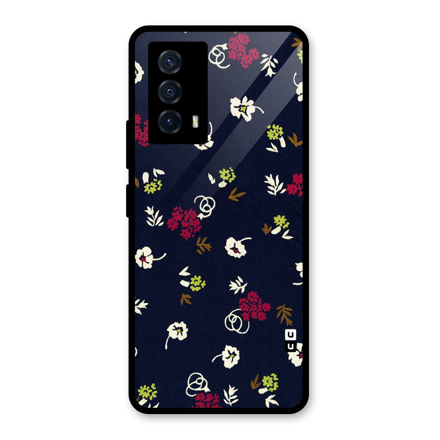 Tiny Flowers Glass Back Case for Vivo iQOO Z5