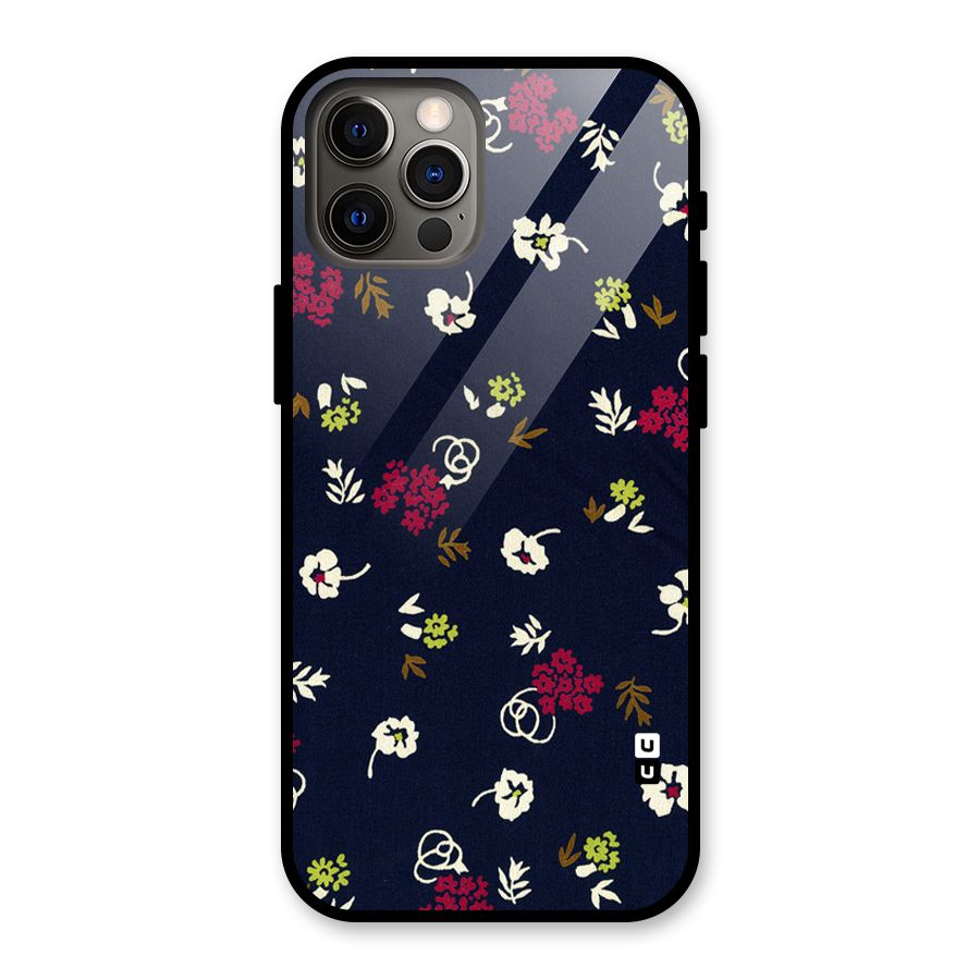 Tiny Flowers Glass Back Case for iPhone 12 Pro