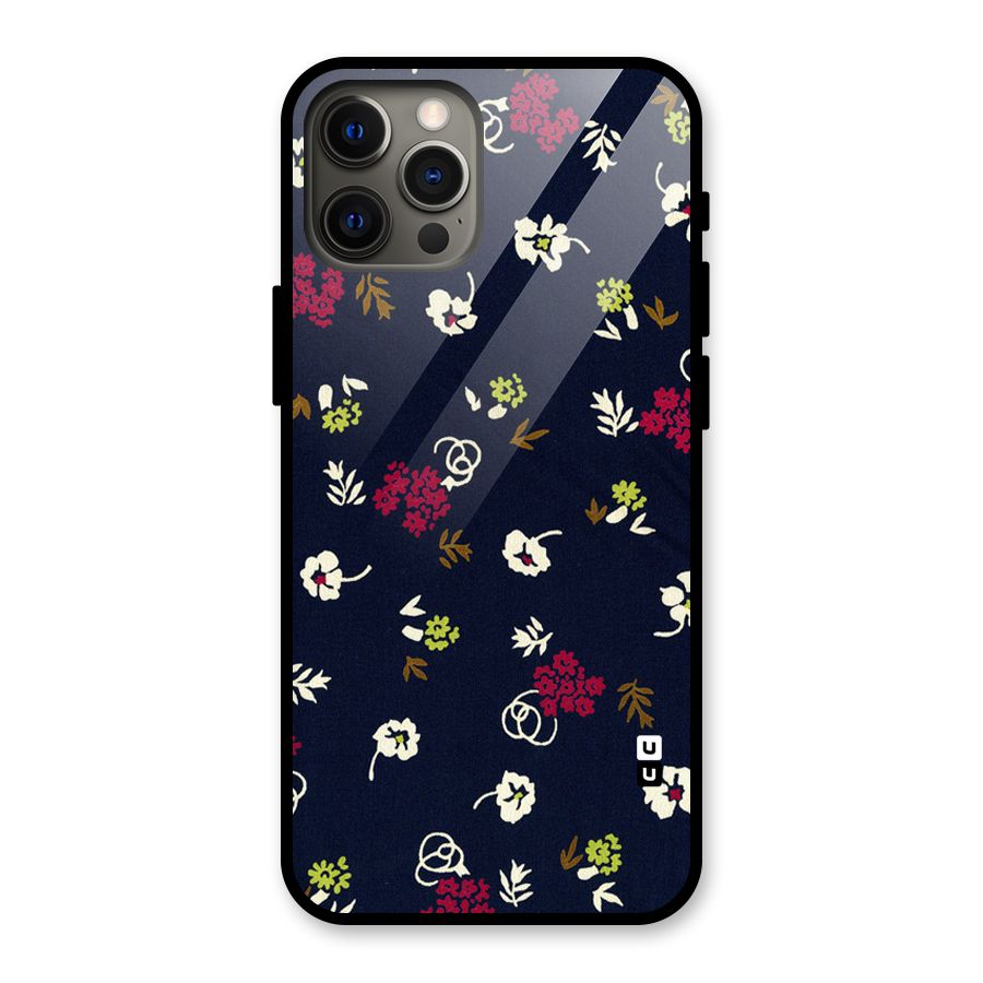 Tiny Flowers Glass Back Case for iPhone 12 Pro Max