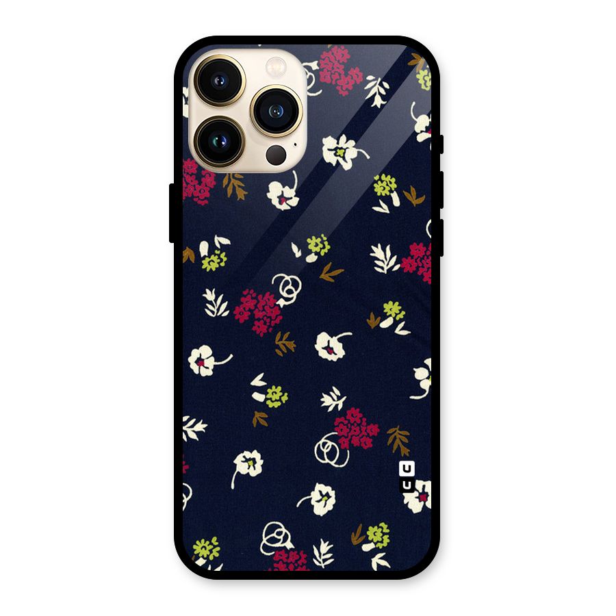 Tiny Flowers Glass Back Case for iPhone 13 Pro Max
