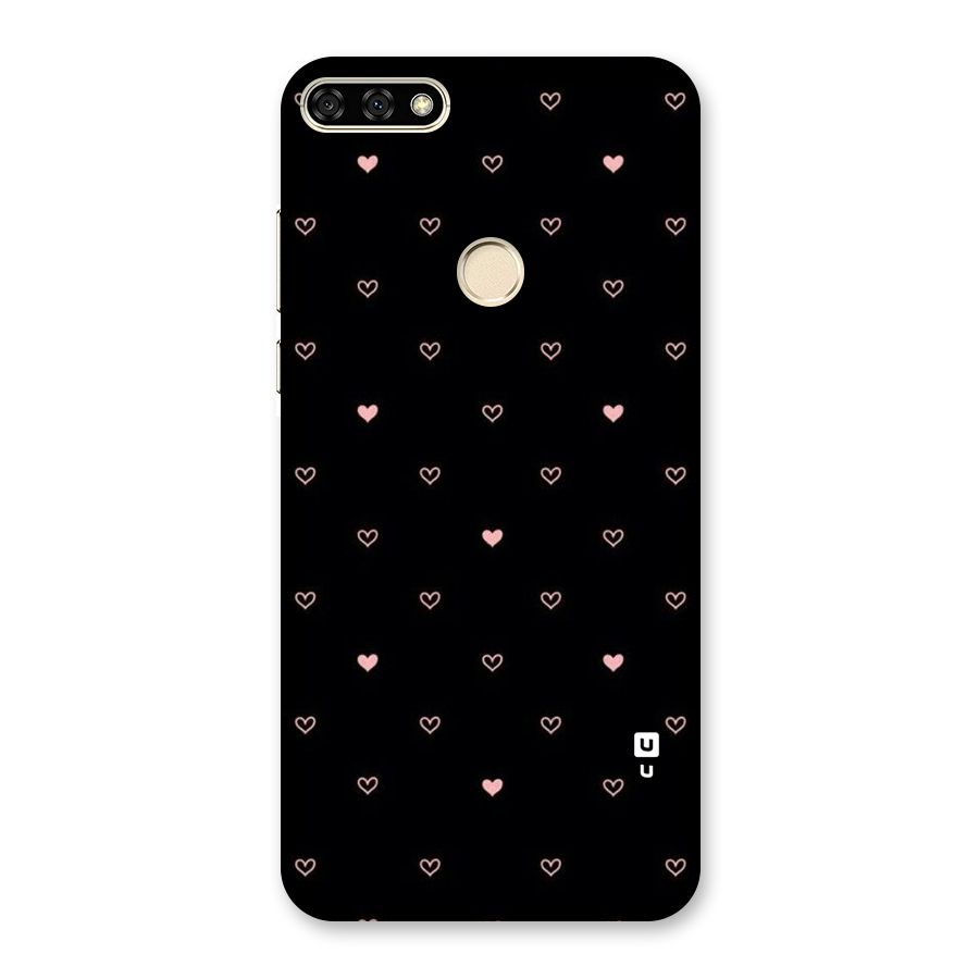 Tiny Little Pink Pattern Back Case for Honor 7A