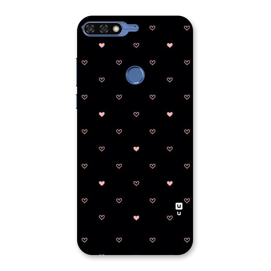 Tiny Little Pink Pattern Back Case for Honor 7C