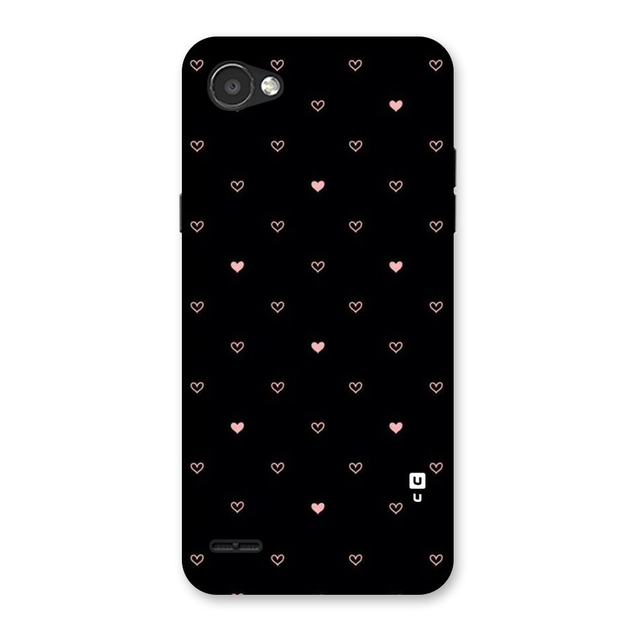 Tiny Little Pink Pattern Back Case for LG Q6