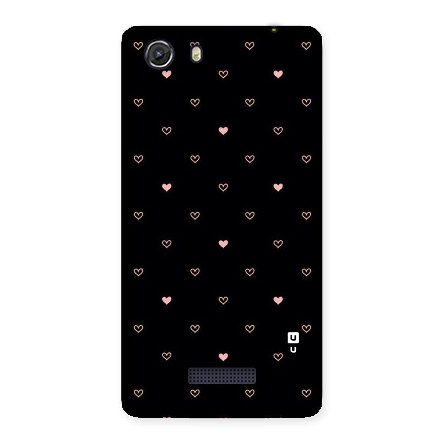 Tiny Little Pink Pattern Back Case for Micromax Unite 3