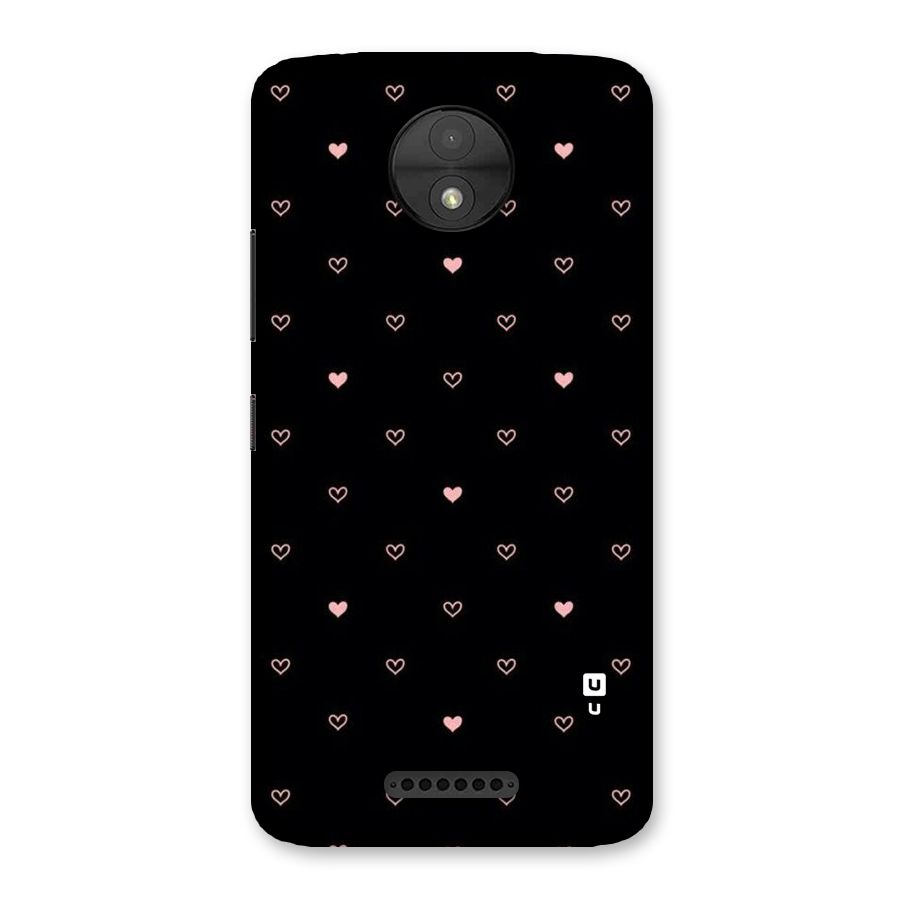 Tiny Little Pink Pattern Back Case for Moto C