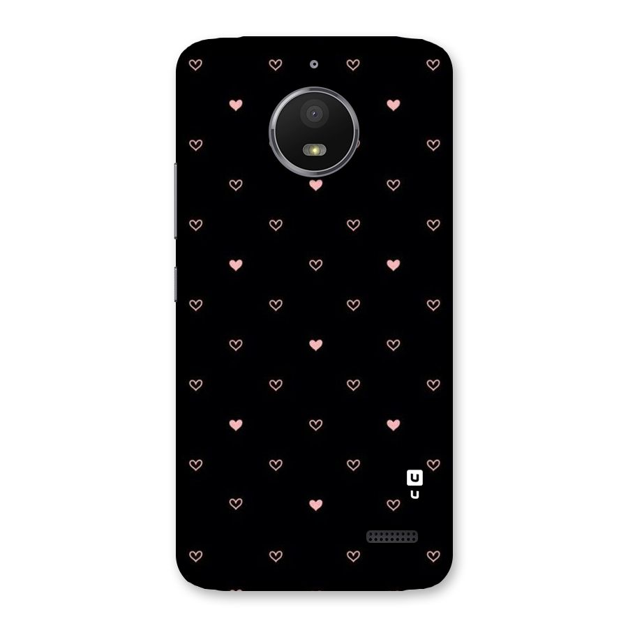 Tiny Little Pink Pattern Back Case for Moto E4
