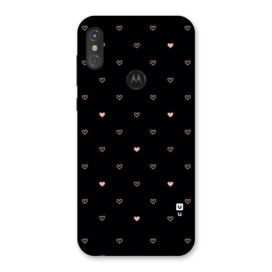 Tiny Little Pink Pattern Back Case for Motorola One Power