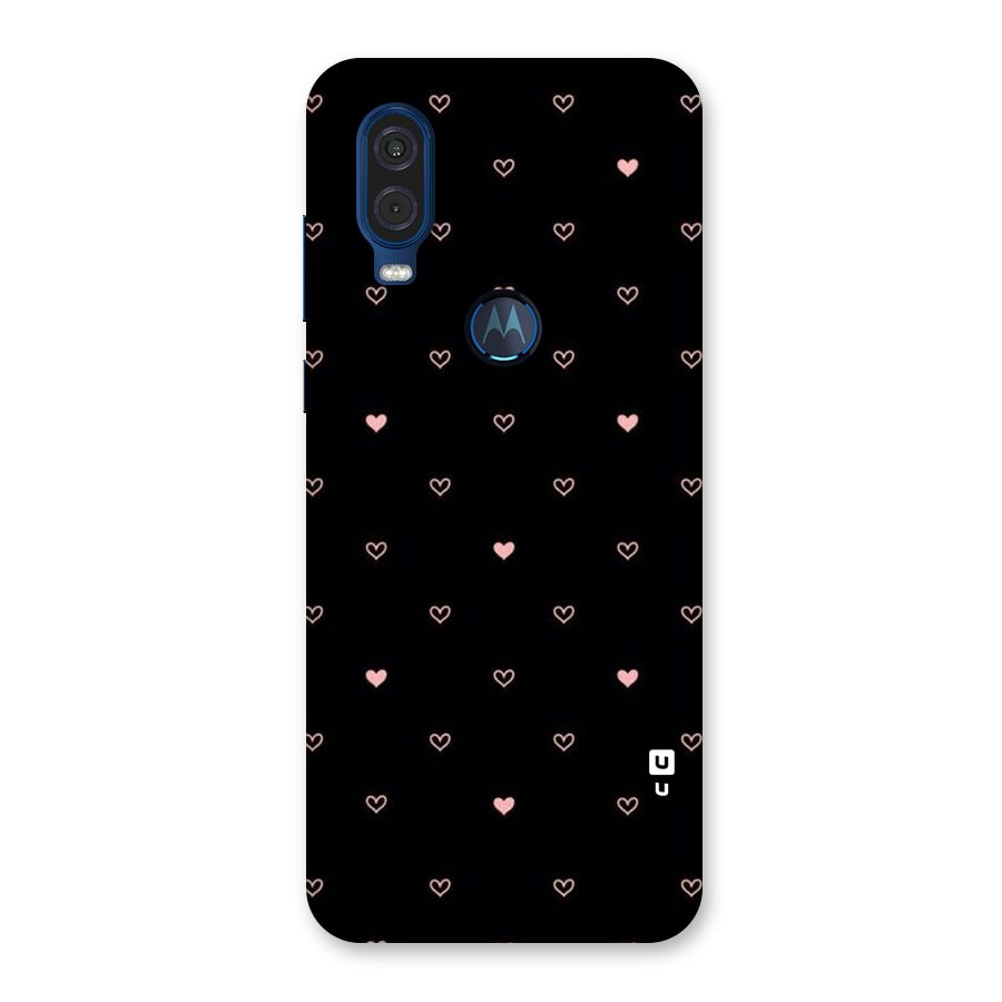 Tiny Little Pink Pattern Back Case for Motorola One Vision