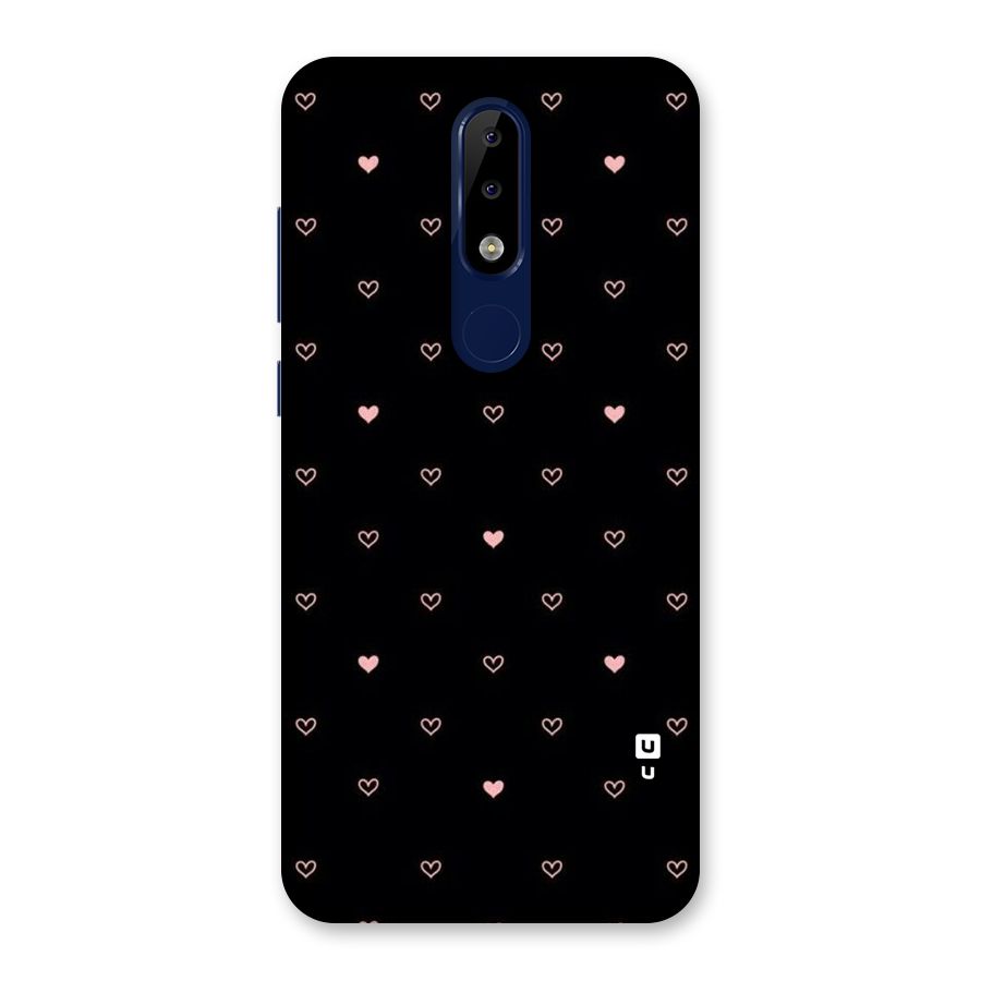 Tiny Little Pink Pattern Back Case for Nokia 5.1 Plus