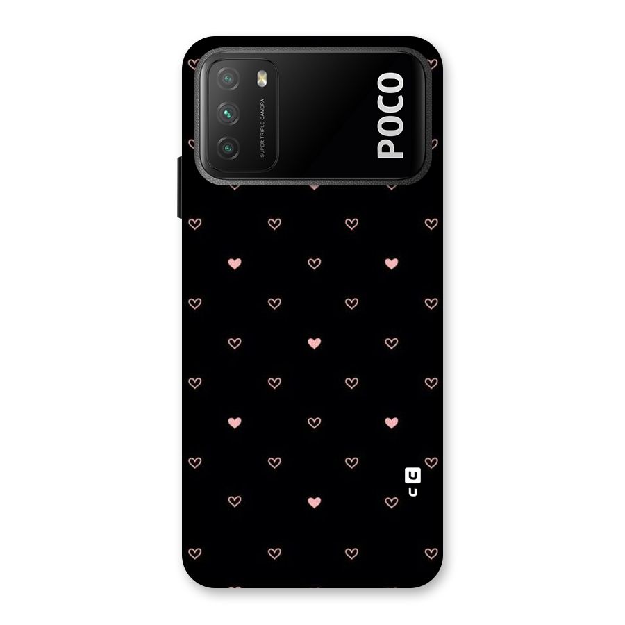 Tiny Little Pink Pattern Back Case for Poco M3