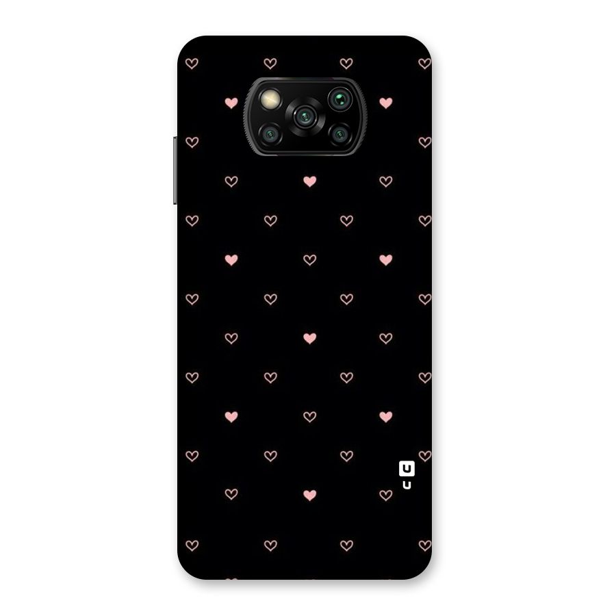 Tiny Little Pink Pattern Back Case for Poco X3