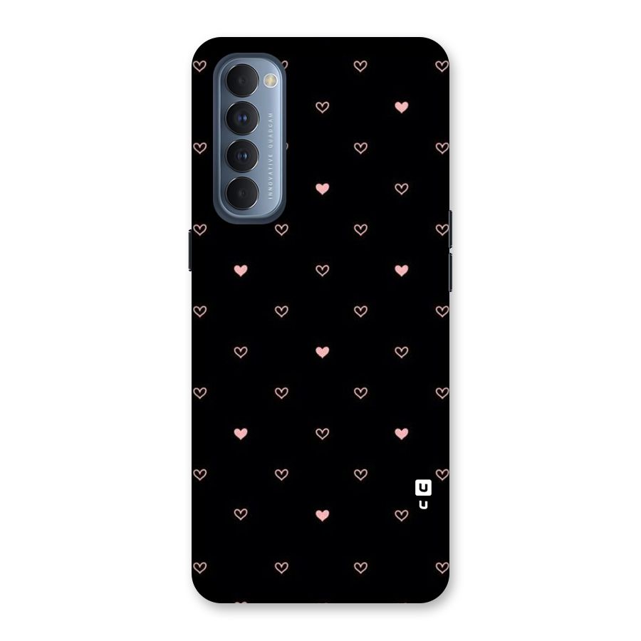 Tiny Little Pink Pattern Back Case for Reno4 Pro