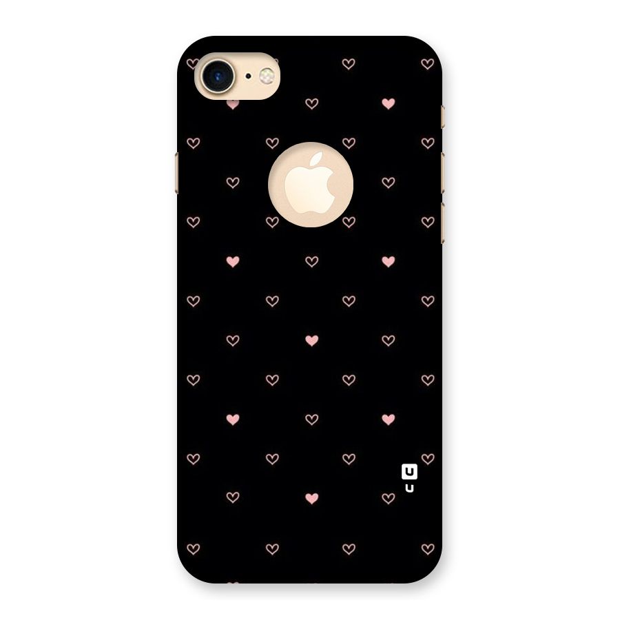 Tiny Little Pink Pattern Back Case for iPhone 7 Logo Cut