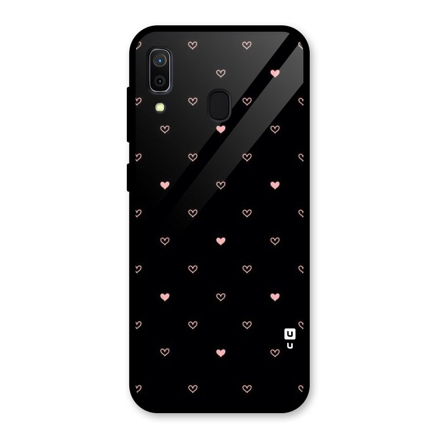 Tiny Little Pink Pattern Glass Back Case for Galaxy A30