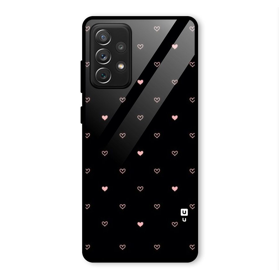Tiny Little Pink Pattern Glass Back Case for Galaxy A72