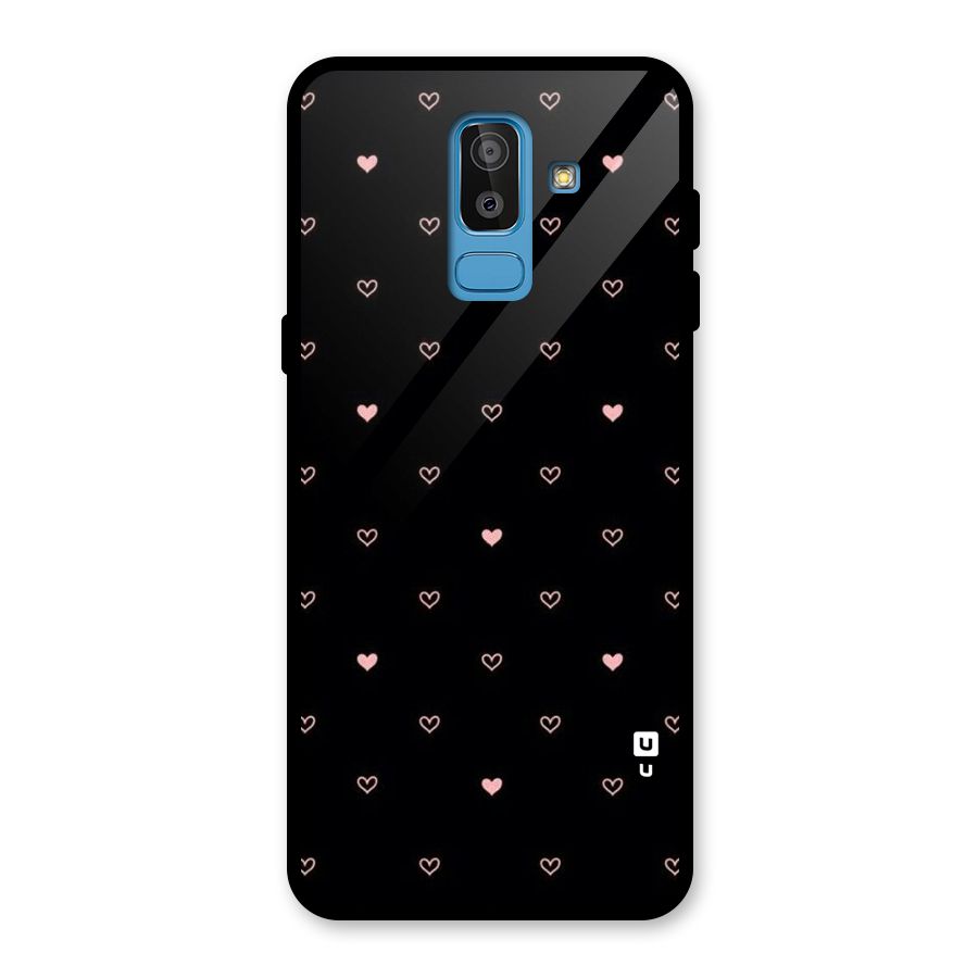 Tiny Little Pink Pattern Glass Back Case for Galaxy J8