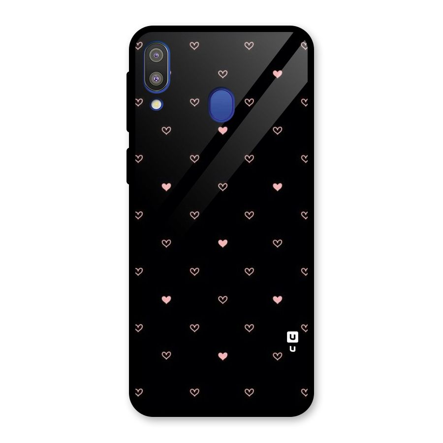 Tiny Little Pink Pattern Glass Back Case for Galaxy M20