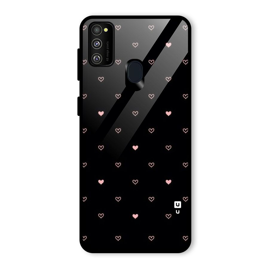 Tiny Little Pink Pattern Glass Back Case for Galaxy M30s