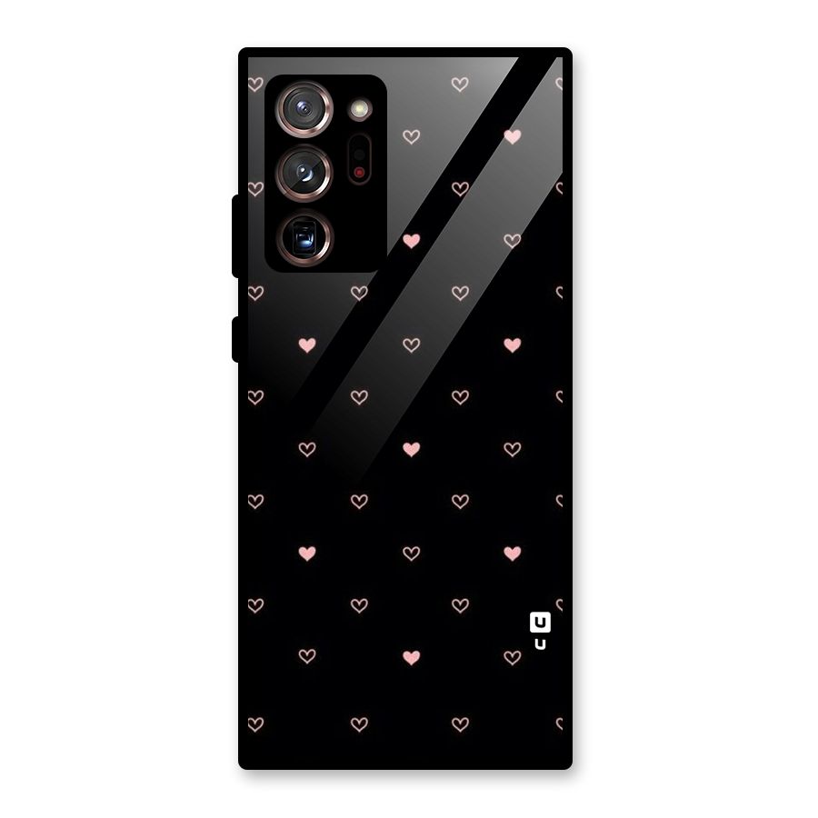 Tiny Little Pink Pattern Glass Back Case for Galaxy Note 20 Ultra 5G