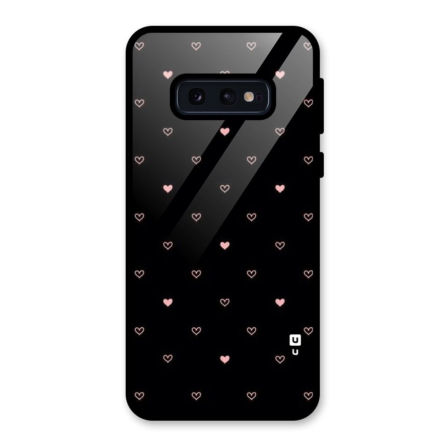 Tiny Little Pink Pattern Glass Back Case for Galaxy S10e