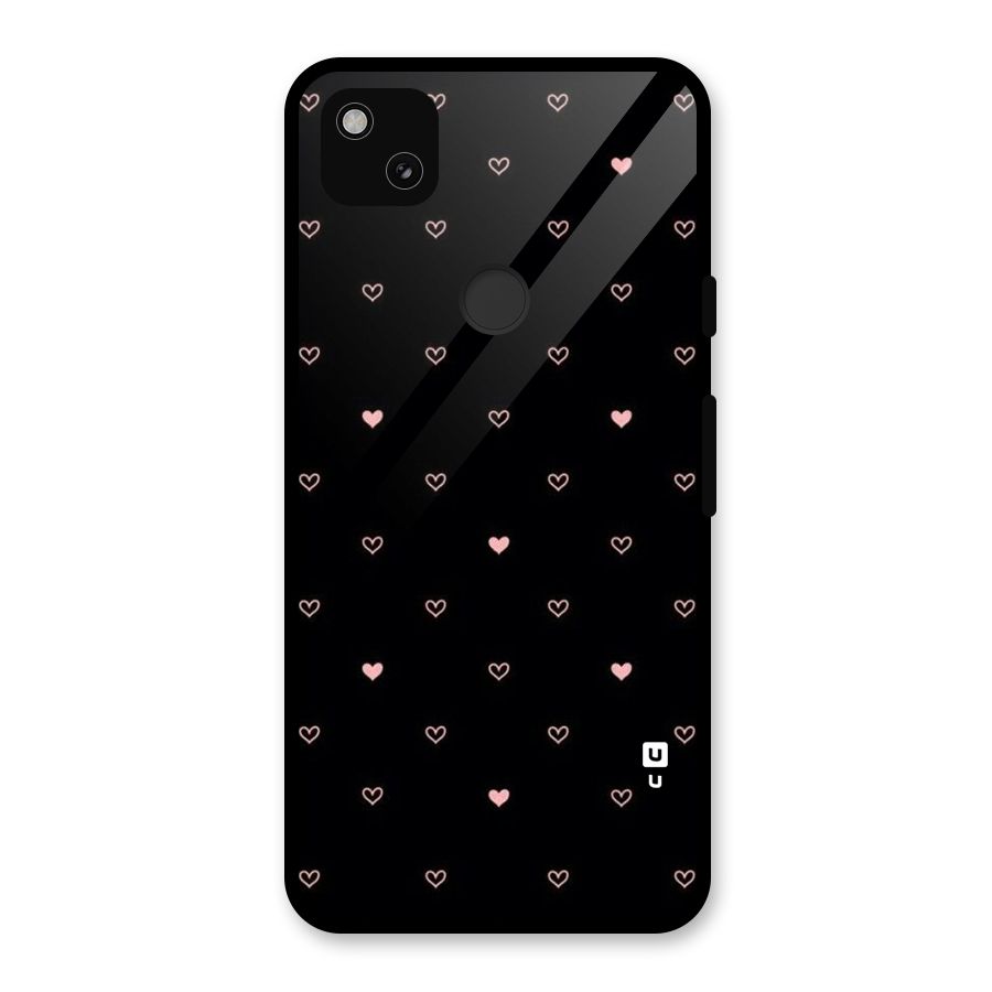 Tiny Little Pink Pattern Glass Back Case for Google Pixel 4a