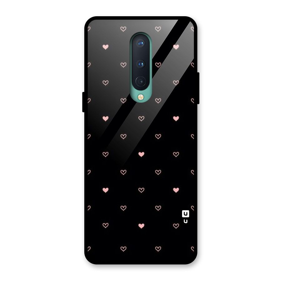 Tiny Little Pink Pattern Glass Back Case for OnePlus 8