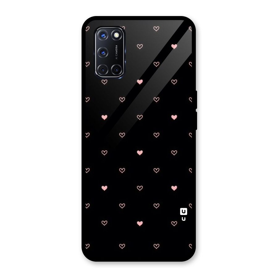 Tiny Little Pink Pattern Glass Back Case for Oppo A52