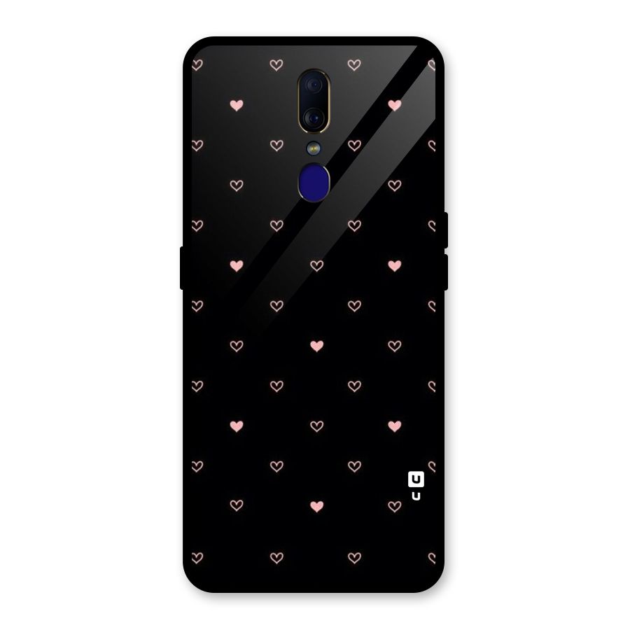 Tiny Little Pink Pattern Glass Back Case for Oppo F11
