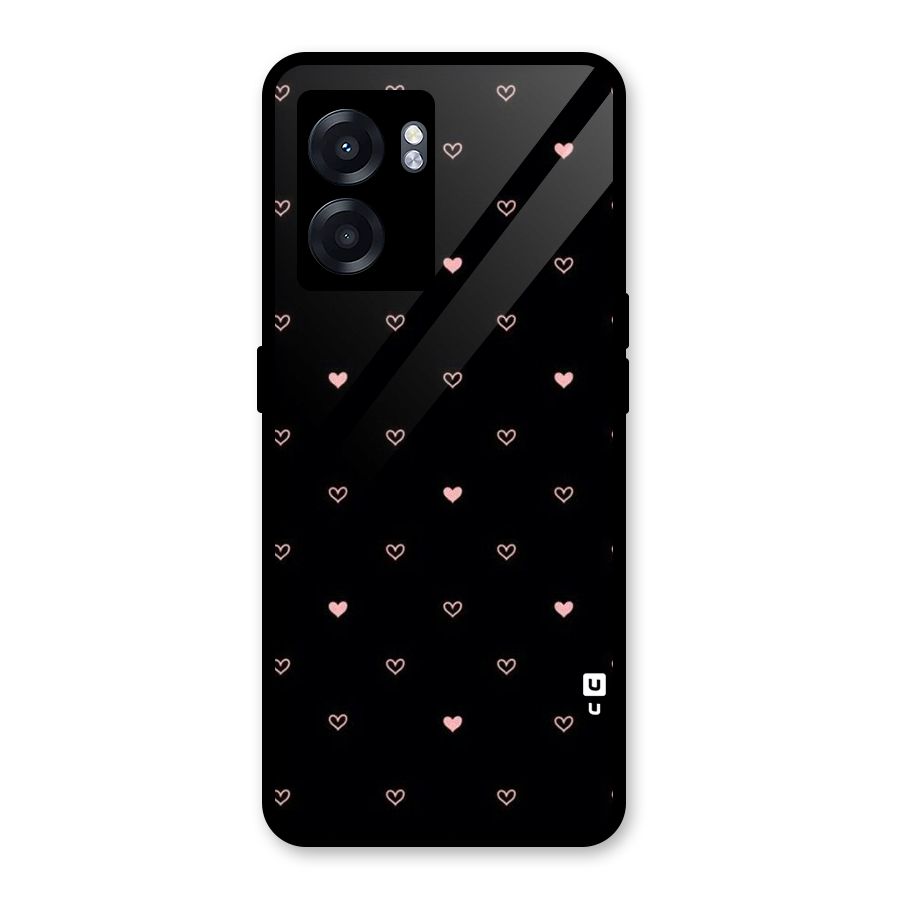 Tiny Little Pink Pattern Glass Back Case for Oppo K10 (5G)