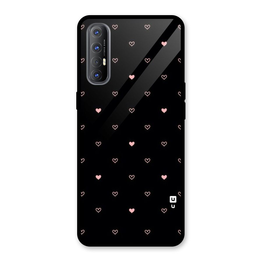Tiny Little Pink Pattern Glass Back Case for Oppo Reno3 Pro