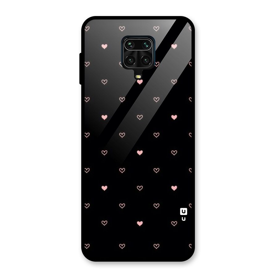Tiny Little Pink Pattern Glass Back Case for Poco M2 Pro