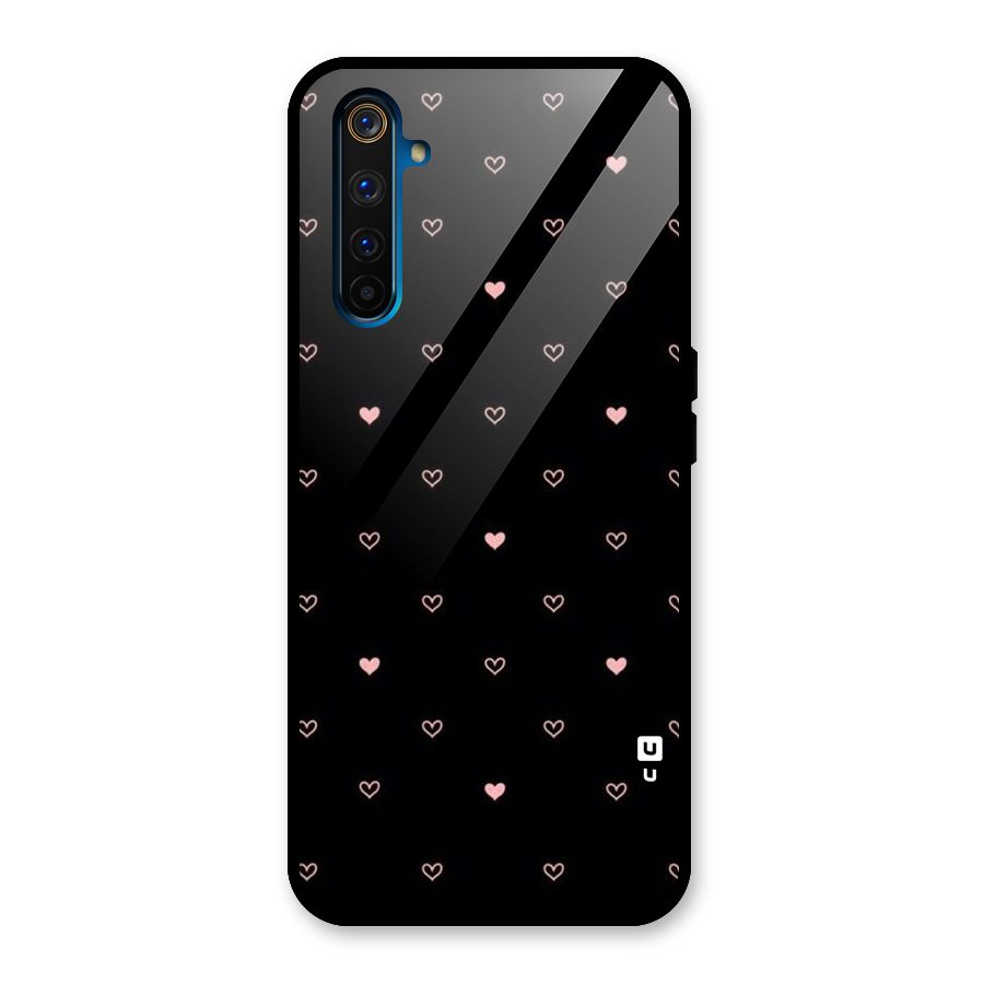 Tiny Little Pink Pattern Glass Back Case for Realme 6 Pro