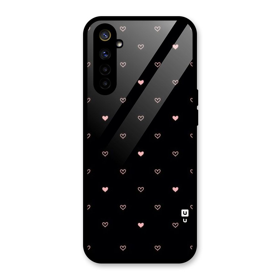 Tiny Little Pink Pattern Glass Back Case for Realme 6i