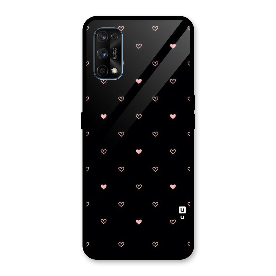 Tiny Little Pink Pattern Glass Back Case for Realme 7 Pro