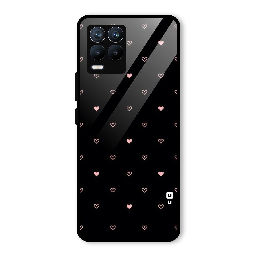 Tiny Little Pink Pattern Glass Back Case for Realme 8