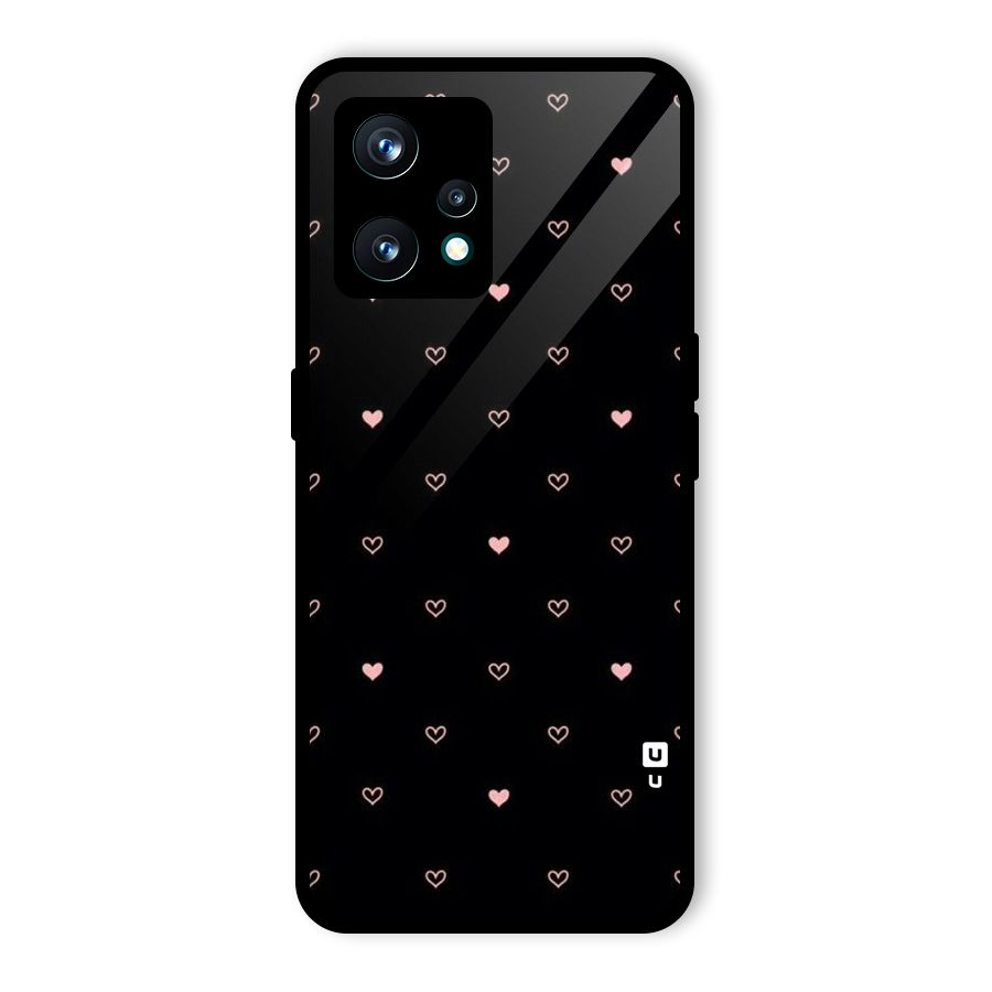 Tiny Little Pink Pattern Glass Back Case for Realme 9 Pro Plus 5G