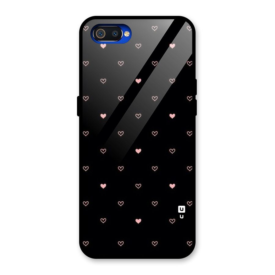 Tiny Little Pink Pattern Glass Back Case for Realme C2